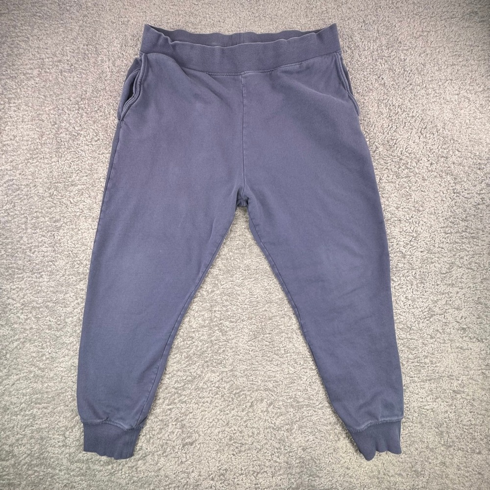 COS Mens Blue blue‎ Cotton Joggers Relaxed Sweatpants Size L SEE FLAWS